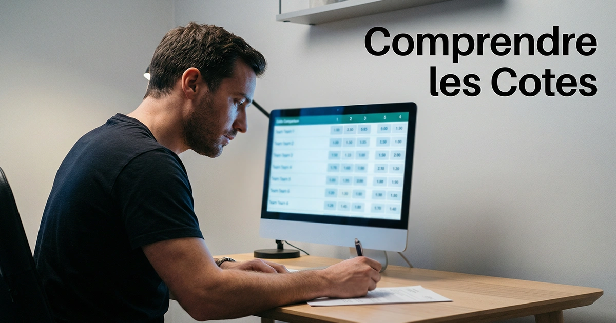 Comprendre les cotes paris sportifs — tableau de probabilités et comparaison des cotes